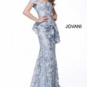 Jovani Ice Blue Mother of the Bride Dress